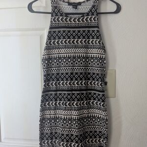 Forever 21 Black and White Sheath Mini Dress